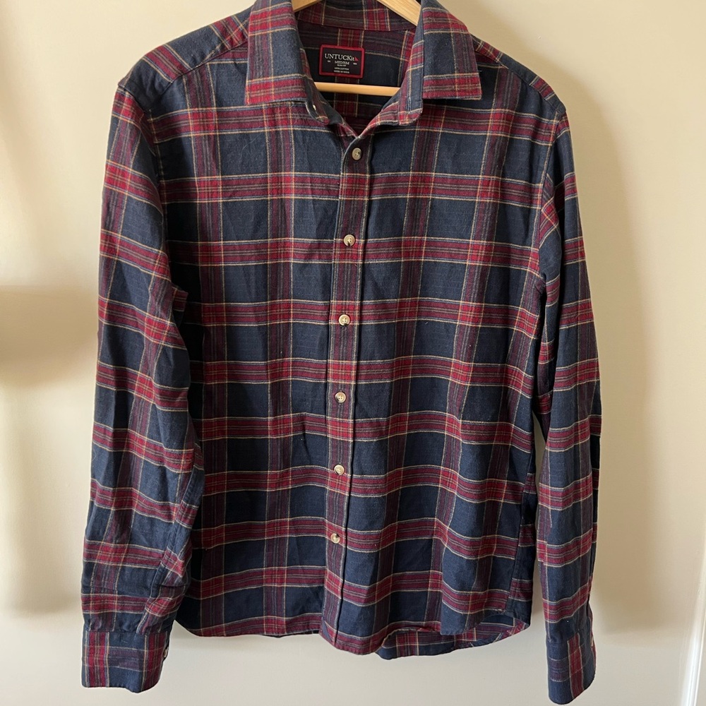 UNTUCKit flannel button down